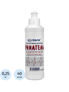 Гель для ЭКГ УНИАГЕЛЬ 250г/бут. 40 шт/уп