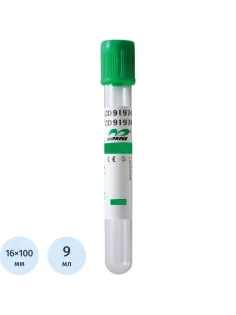 Вакуумные пробирки с Na гепарином и гелем, 9мл Improvacuter 50шт/уп