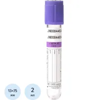 Вакуумные пробирки с ЭДТА-К3 2 мл (13х75 мм) Lab-Vac 100шт/уп