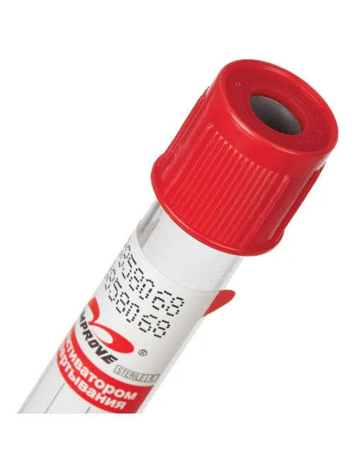 Вакуумные пробирки с акт-ром свертывания, 4мл Improvacuter 100шт/уп
