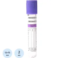 Вакуумные пробирки с ЭДТА-К2 2 мл (13х75 мм) Lab-Vac 100шт/уп
