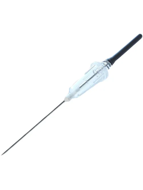 Игла двусторонняя 22G (0,7х25мм) черная виз.контроль Lind-Vac 50шт/уп