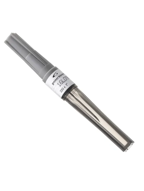 Игла двусторонняя 22G (0,7х25мм) черная 450043 VACUETTE VISIO PLUS 100шт/уп