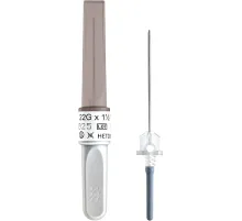 Игла двусторонняя 22G (0,7х25мм) серая виз.контроль Acti-Fine 100шт/уп