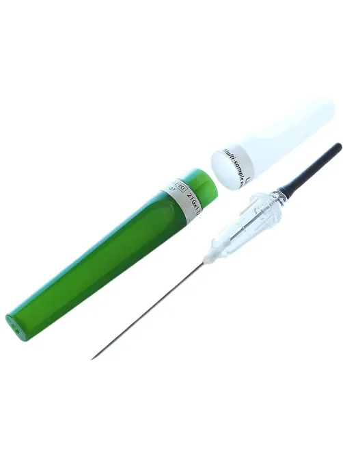 Игла двусторонняя 21G (0,8х38мм) зеленая виз.контроль Lind-Vac 50шт/уп