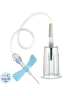 Игла-бабочка 23G 19см гол.с луер-адап/держ.VACUETTE Safety 450086V1 35шт/уп