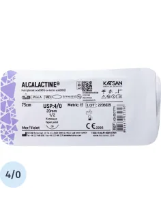 Шовный материал ALCALACTINE 4/0  20  1/2 TAPER POINT кол. 75 см уп/12 шт