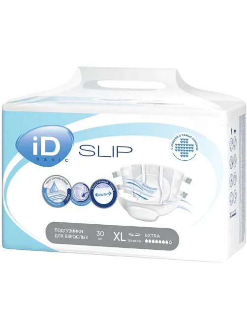 Подгузники для взрослых (XL) Large iD Slip Basic 30шт/уп