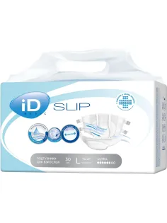 Подгузники для взрослых (L) Large iD Slip Basic 30шт/уп