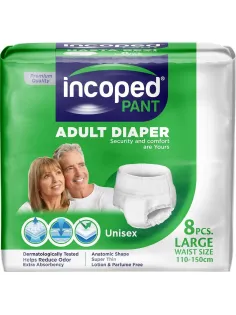 Трусы впитывающие для врослых, Large(L), Incoped 8шт/уп