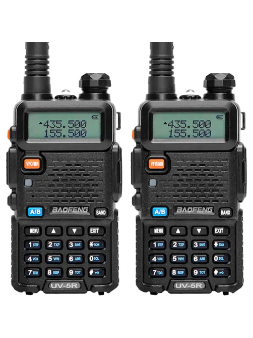 Рация Baofeng UV-5R L/M (1800 mah) 5 Вт (компл. из двух раций)
