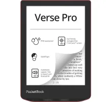 Книга электронная PocketBook 634 Verse Pro Passion Red (PB634-3-WW)