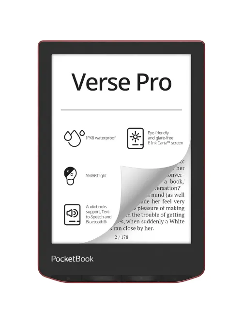 Книга электронная PocketBook 634 Verse Pro Passion Red (PB634-3-WW)