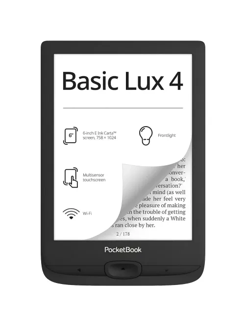 Книга электронная PocketBook 618 Basic Lux 4 Ink (черный) (PB618-P-WW)
