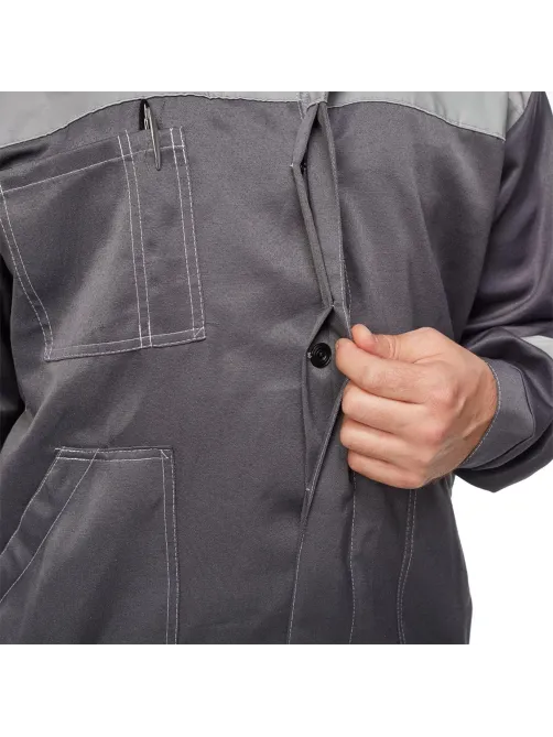 Костюм лет муж (куртка, бр) л22 т.сер./св.сер 128-132/182-188