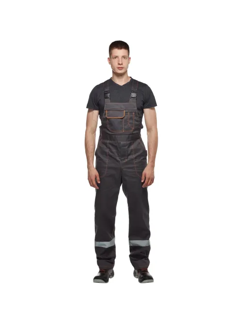 Костюм рабочий летний муж л35-КПК сер/оранж (р.64-66) 182-188