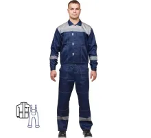 Костюм лет муж (куртка, пк) л20 син/сер 136-140/170-176 (Арсенал-СП)
