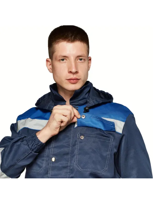 Костюм рабочий летний муж.Антей СОП син/вас (КПК) 48-50 (96-100)/170-176