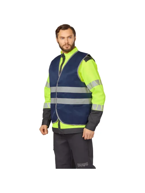 Жилет синий с СОП (р.3XL/60-62)