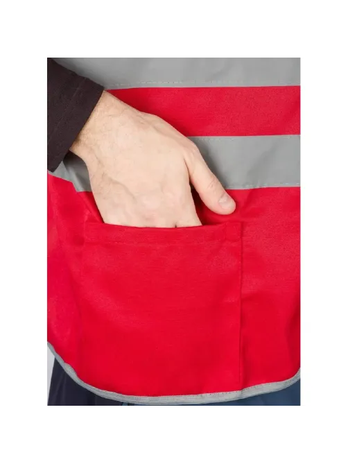 Жилет красный с СОП (р.3XL/60-62)