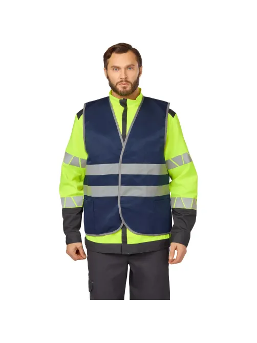 Жилет синий с СОП (р.3XL/60-62)