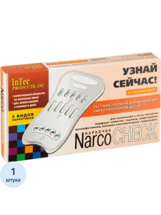 Тест кассета NarcoCHECK мультипанель (5 видов) в моче №1
