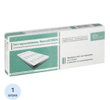 Тест -кассета NARCOSCREEN мультипанель (5 видов) в слюне