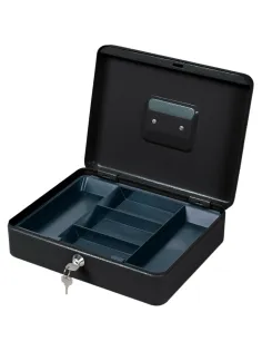 Денежный ящик  сталь 0.6 мм,  300x240x90, черный матовый