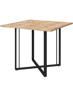 Стол переговорный K-Loft Director 241S013  900х900х752 дуб натур/черный