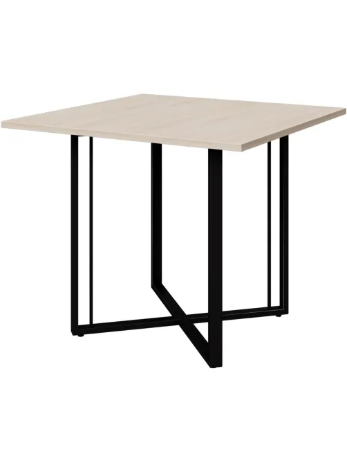 Стол переговорный K-Loft Director 241S013  900х900х752 дуб сканд/черный