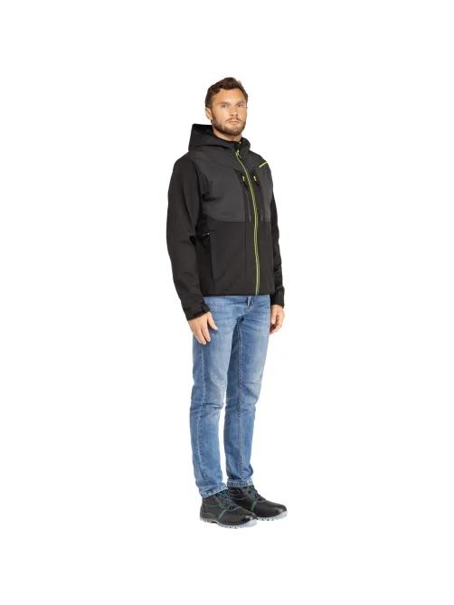 Куртка муж демисез. софтшел HORTEN2 черн/жел р.3XL(арт.HORT2NJ3X)