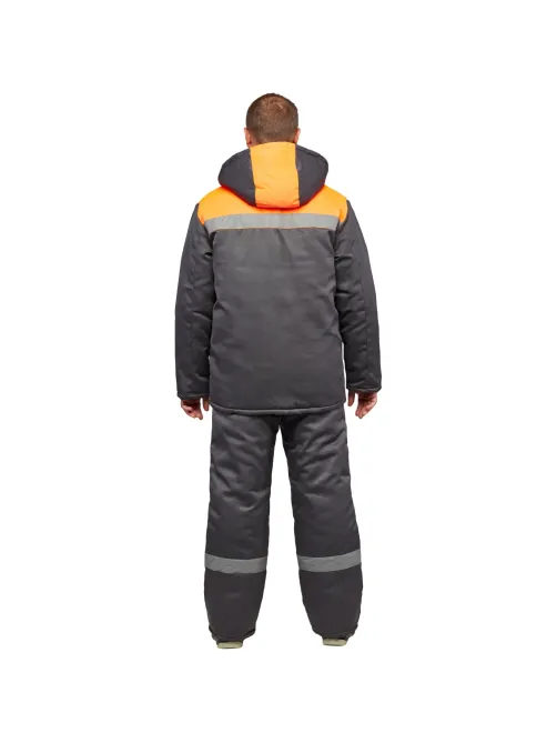 Костюм зим муж (куртка, пк) з35 сер/оранж 96-100/158-164 (Арсенал-СП)