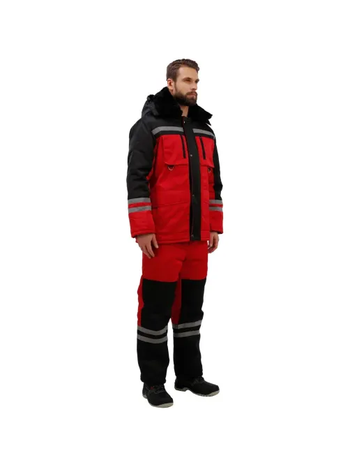 Костюм зимний муж з03-КПК крас/чер (р.68-70) 194-200
