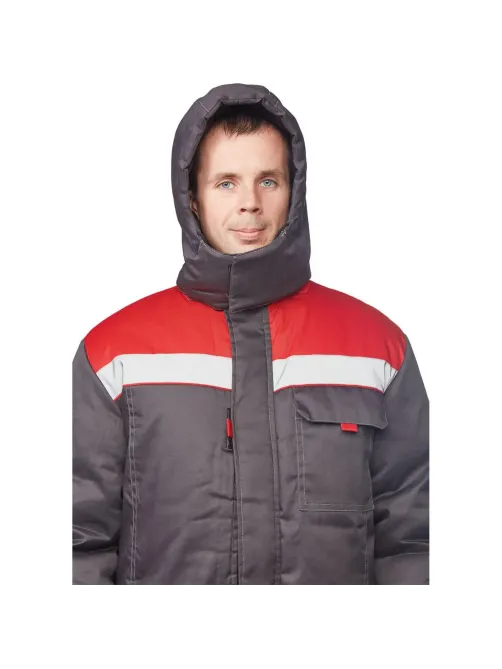 Костюм зим муж (куртка,пк) з31 сер/крас 88-92/170-176 (Арсенал-СП)