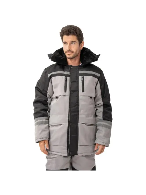 Костюм зимний муж з03-КПК сер/чер (р.48-50) 170-176
