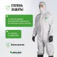 Комбинезон одноразовый защитный с капюшон SafeGard76 белый р-р XXL (ES428)
