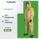 Комбинезон одноразовый защитный с капюшон ChemMAX 1 желтый р-р L (CT1S428)