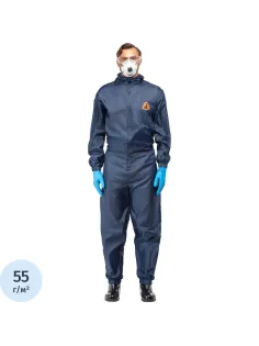 Комбинезон многоразовый защитный с капюшоном Jeta Safety JPC75b синий р. XL