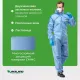 Комбинезон одноразовый защитный с капюшоном SafeGard76 синий р-р М (ESB428)