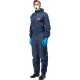 Комбинезон многоразовый защитный с капюшоном JetaSafety JPC75b синий р.М