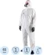 Комбинезон одноразовый (65г/м2)с кап.JetaSafety JPC65 ElementComfort бел рM