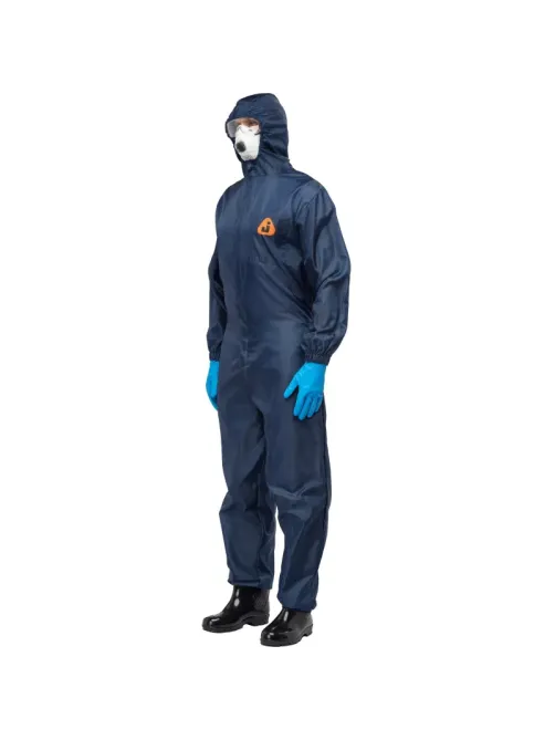 Комбинезон многоразовый защитный с капюшоном Jeta Safety JPC75b синий р. L