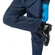 Комбинезон многоразовый защитный с капюшоном JetaSafety JPC75b синий р.М