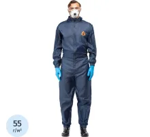 Комбинезон многоразовый защитный с капюшоном Jeta Safety JPC75b синий р. L