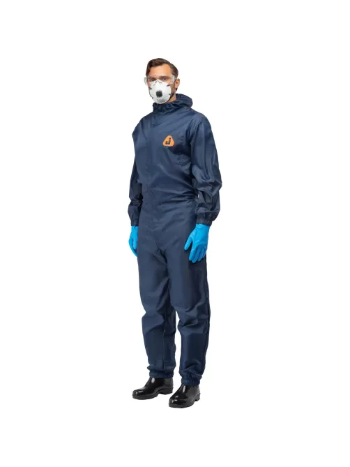 Комбинезон многоразовый защитный с капюшоном Jeta Safety JPC75b синий р. L