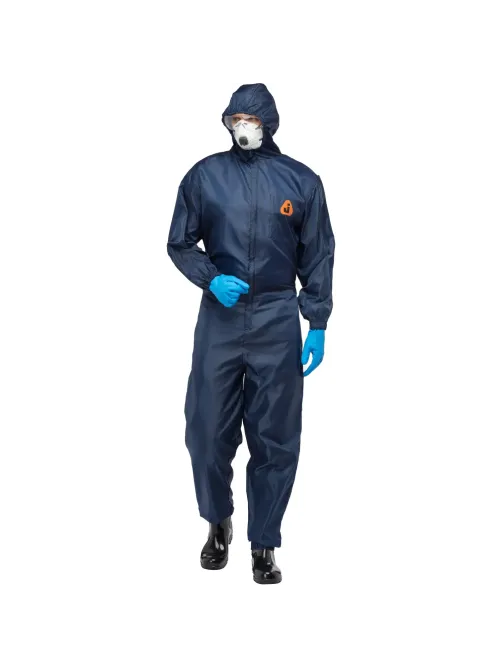 Комбинезон многоразовый защитный с капюшоном Jeta Safety JPC75b синий р. L