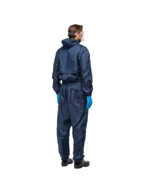 Комбинезон многоразовый защитный с капюшоном Jeta Safety JPC75b синий р. XL