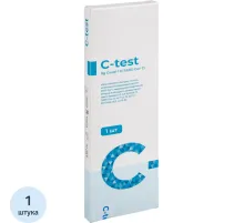 Тест Экспресс на антиген 2в1, Covid-19+грипп А/В, C-test, 1шт
