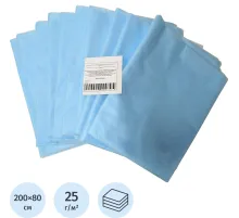 Простыня н/с 200х80, пл.25, 10шт/уп,индив.сложение Инмедиз