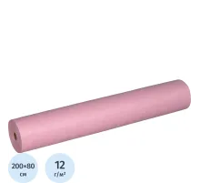 Простыня в рулоне 200x80, смс, розовый, Стандарт, 100шт/рул, 601-494